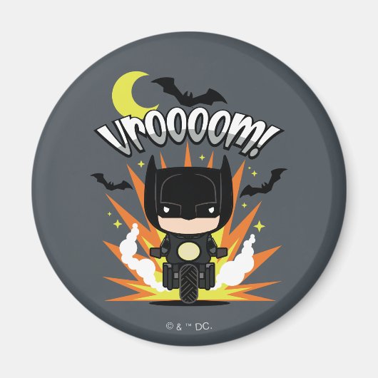 Aimant Chibi Batman Batcycle (Devant)