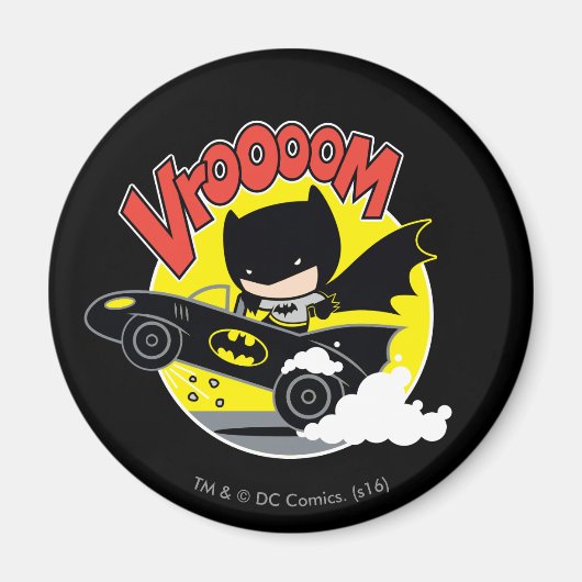 Aimant Chibi Batman Dans Le Batmobile (Devant)