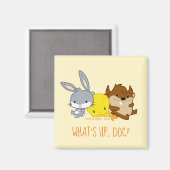 Aimant Chibi BUGS BUNNY™, TWEETY™ & TAZ™ (Recto/Verso)