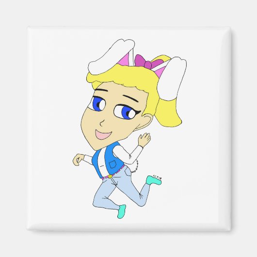 Aimant chibi bunnygirl (Devant)