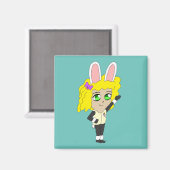 Aimant chibi bunnygirl (Recto/Verso)