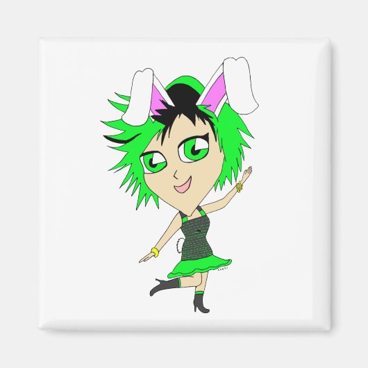 Aimant chibi bunnygirl (Devant)