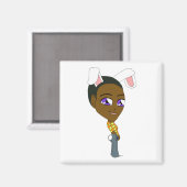 Aimant chibi bunnygirl (Recto/Verso)