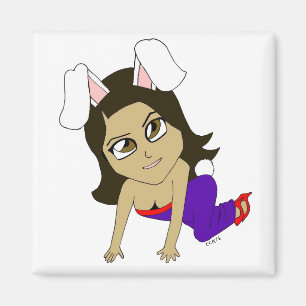 Aimant chibi bunnygirl