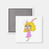 Aimant chibi bunnygirl (Recto/Verso)
