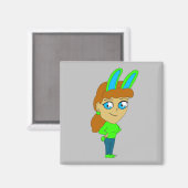 Aimant chibi bunnygirl (Recto/Verso)