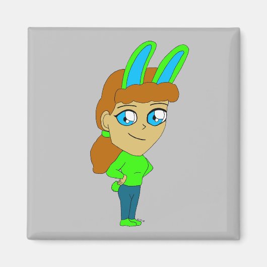 Aimant chibi bunnygirl (Devant)