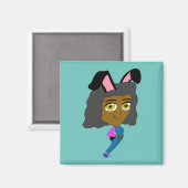 Aimant chibi bunnygirl (Recto/Verso)