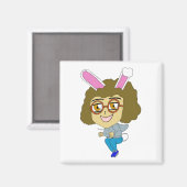Aimant chibi bunnygirl (Recto/Verso)