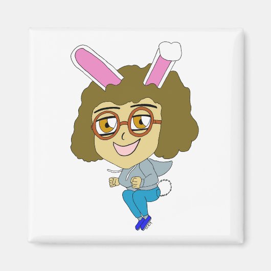 Aimant chibi bunnygirl (Devant)