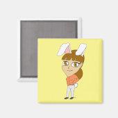 Aimant chibi bunnygirl (Recto/Verso)