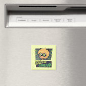 Aimant Chibi Cat Noir n'abandonne jamais (In Situ (Lave-vaisselle))