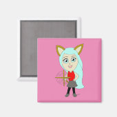 Aimant chibi catgirl (Recto/Verso)