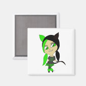 Aimant chibi catgirl (Recto/Verso)