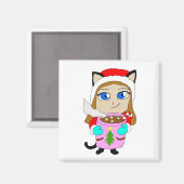 Aimant chibi catgirl (Recto/Verso)