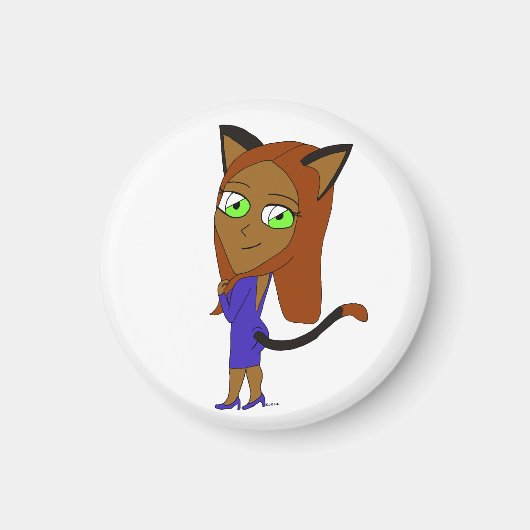 Aimant chibi catgirl (Devant)