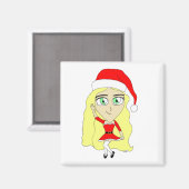 Aimant Chibi de Noël (Recto/Verso)