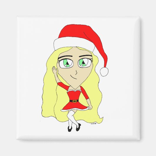 Aimant Chibi de Noël (Devant)