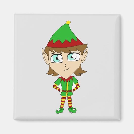 Aimant chibi elf (Devant)