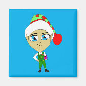 Aimant chibi elf (Devant)