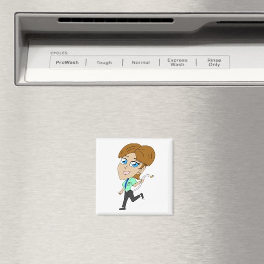 Aimant chibi fille avec une queue (In Situ (Lave-vaisselle))