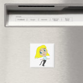 Aimant chibi fille avec une queue (In Situ (Lave-vaisselle))