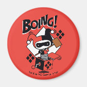 Aimant Chibi Harley-Quinn-In-A-Box Avec Marteau (Devant)