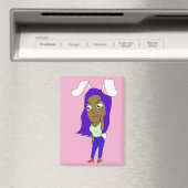 Aimant Chibi Lapinegirl (In Situ (Lave-vaisselle))