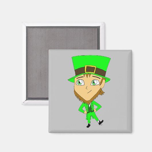 Aimant chibi leprechaun (Recto/Verso)