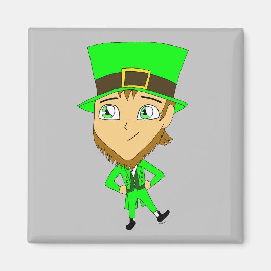 Aimant chibi leprechaun (Devant)