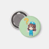 Aimant Chibi Nurse Originale 3.0 - Quelque chose ne va pa (Recto/Verso)