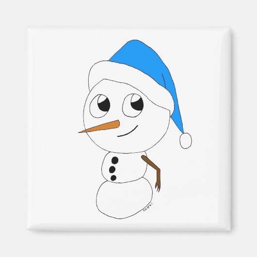 Aimant chibi snowman (Devant)