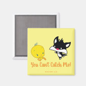 Aimant Chibi SYLVESTER™ Chasse TWEETY™ (Recto/Verso)