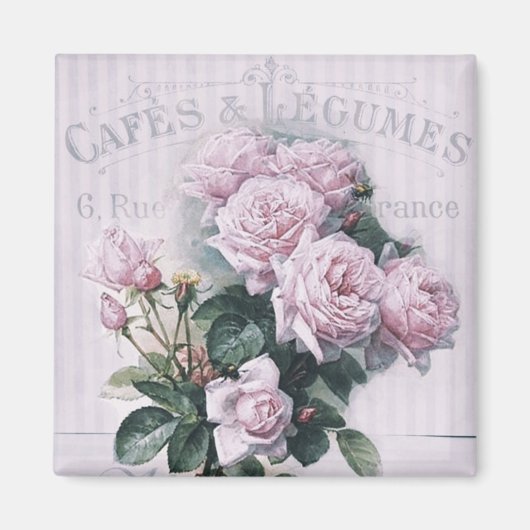 Aimant Chic chic, découpage, victorien, chic français, Pa (Devant)