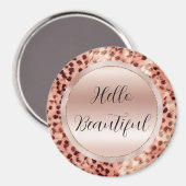 Aimant Chic Joli Rose Gold Leopard (Recto/Verso)