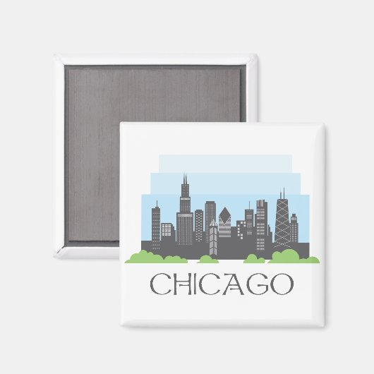 Aimant Chicago (Recto/Verso)