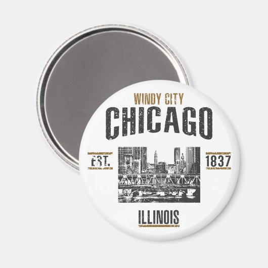 Aimant Chicago (Recto/Verso)