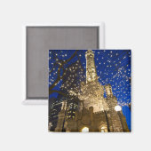 Aimant Chicago à Noël (Recto/Verso)