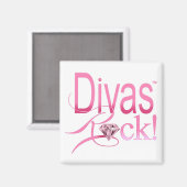 Aimant CHICAGO BLING - "Divas Rock!" (Recto/Verso)