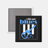 Aimant Chicago blues (Recto/Verso)