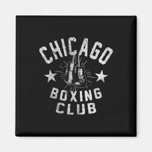 Aimant Chicago Boxing Club - Vintage Chi-town Retro Boxer