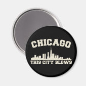 Aimant Chicago : Cette ville souffle (Recto/Verso)