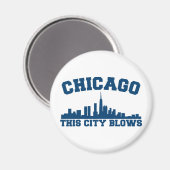 Aimant Chicago : Cette ville souffle (Recto/Verso)