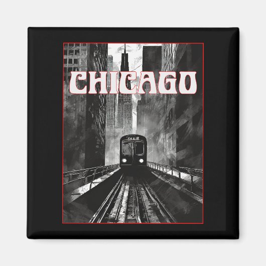 Aimant Chicago Illinois (Devant)