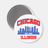 Aimant Chicago, Illinois (Recto/Verso)