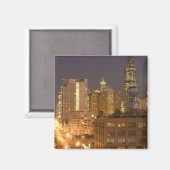 Aimant Chicago, Illinois, Skyline depuis West Loop à (Recto/Verso)