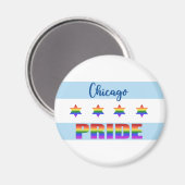 Aimant Chicago Pride (Recto/Verso)