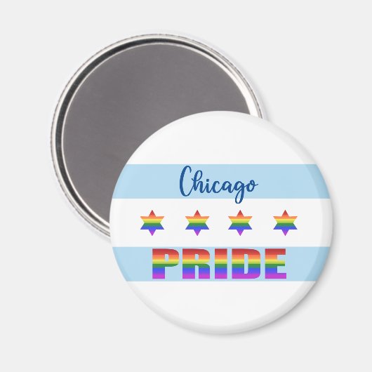 Aimant Chicago Pride (Recto/Verso)