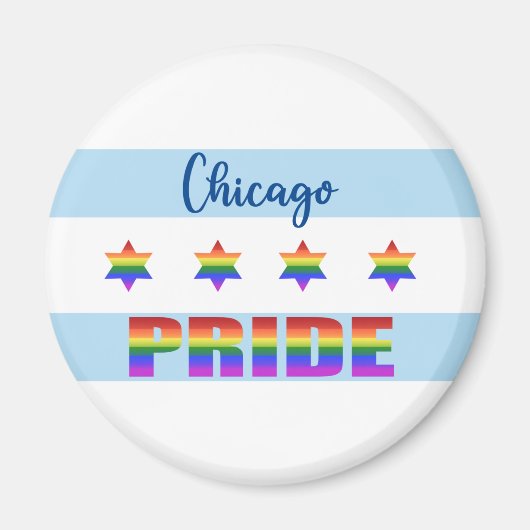 Aimant Chicago Pride (Devant)