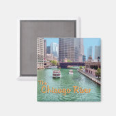 Aimant Chicago River At The Merchandise Mart (Recto/Verso)